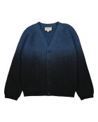 Cardigan tie & dye Hubert blu marino