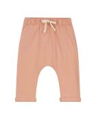 Pantaloni harem rosa in cotone