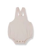 Pagliaccetto Dean in cotone con bretelle rosa chiaro