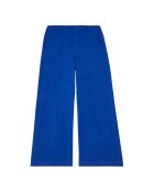 Pantaloni larghi in cotone blu royal