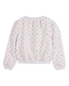 Mirabelles hellgraues Baumwoll-Sweatshirt mit Rundhalsausschnitt