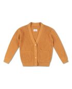 Cardigan in cotone color sabbia