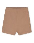 Pantaloncini da ciclismo in cotone color cammello