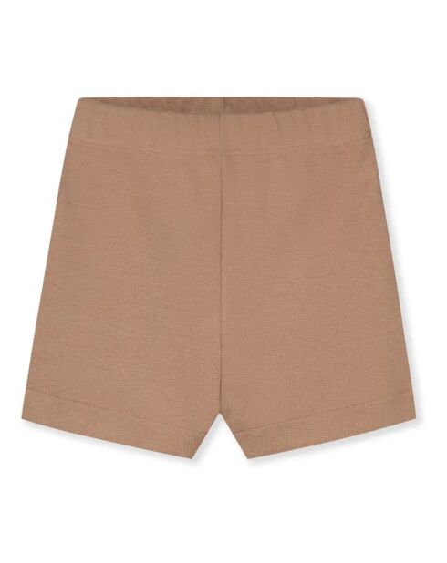 Pantaloncini da ciclismo in cotone color cammello
