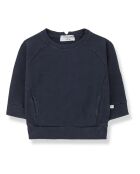 Felpa girocollo Fitz in cotone blu
