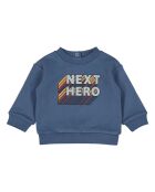 Felpa girocollo Hero Jim in cotone blu scuro