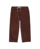 Pantaloni Abel in cotone bordeaux