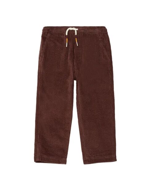 Pantaloni Abel in cotone bordeaux