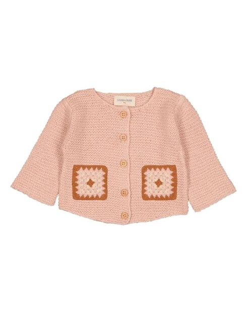 Cardigan per bebè Cathy rosa chiaro