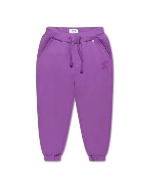 Pantaloni da jogging classici viola in cotone