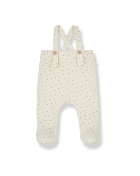 Salopette en coton matière recyclée Pim écrue