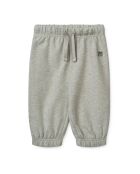 Pantaloni da jogging Pedro in cotone grigio melange