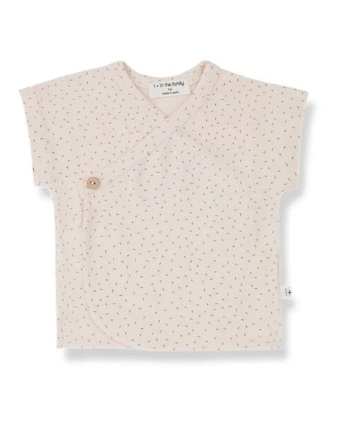 Gilet in cotone avvolgente Asha rosa pallido