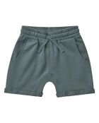 Pantaloncini rilassati in cotone blu indaco