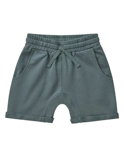 Pantaloncini rilassati in cotone blu indaco