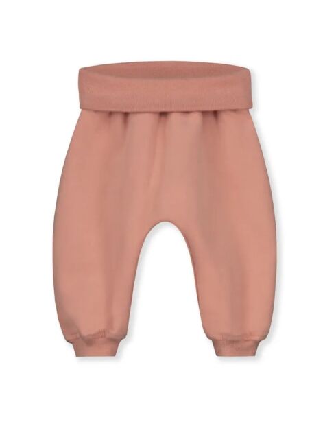 Pantaloni da jogging rosa baby in cotone