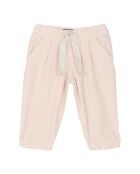 Pantaloni in cotone ecrù