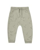 Pantaloni da jogging in cotone con stampa salvia