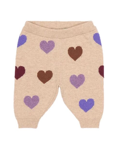 Pantaloni a cuore beige