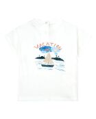 T-shirt Ahipa in cotone a manica corta ecru