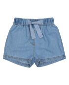 Pantaloncini Pekin chambray blu in jeans di cotone