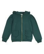 Grünes Sweatshirt aus Baumwolle mit Kapuze