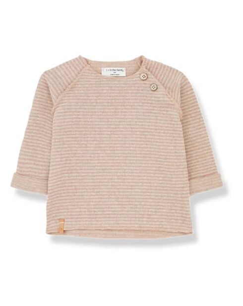 Rosa Sweatshirt Alex aus Baumwolle mit Rundhalsausschnitt