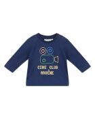 Enor marineblaues Langarmshirt aus Baumwolle