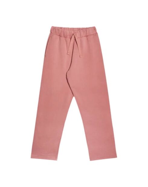 Pantaloni da jogging in cotone con logo rosa BCI