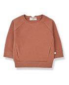 Fitz Terrakotta-Sweatshirt mit Rundhalsausschnitt aus Baumwolle