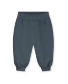 Pantaloni da jogging larghi in cotone grigio blu