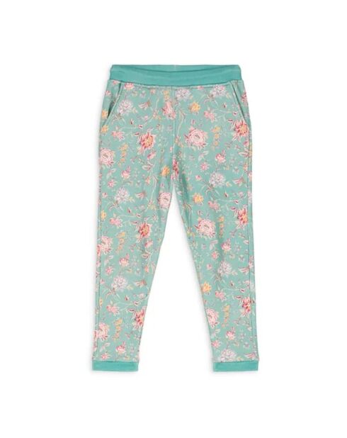 Joggers Manuella in cotone blu verde