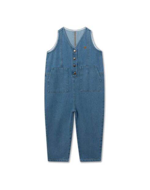 Salopette en coton 90'S bleue