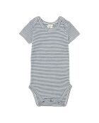 Body a maniche corte in tutina grigia blu