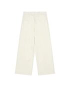 Pantaloni fluidi in tela naturale