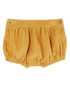 Blomer giallo in cotone a costine