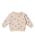 Cool Cat sweatshirt van katoen met ronde hals, lichtroze