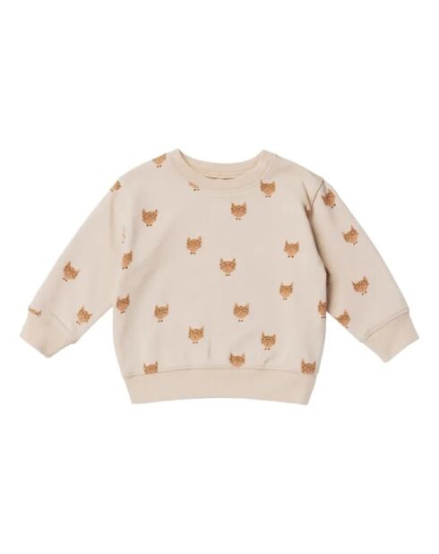 Cool Cat Baumwoll-Sweatshirt mit Rundhalsausschnitt hellrosa