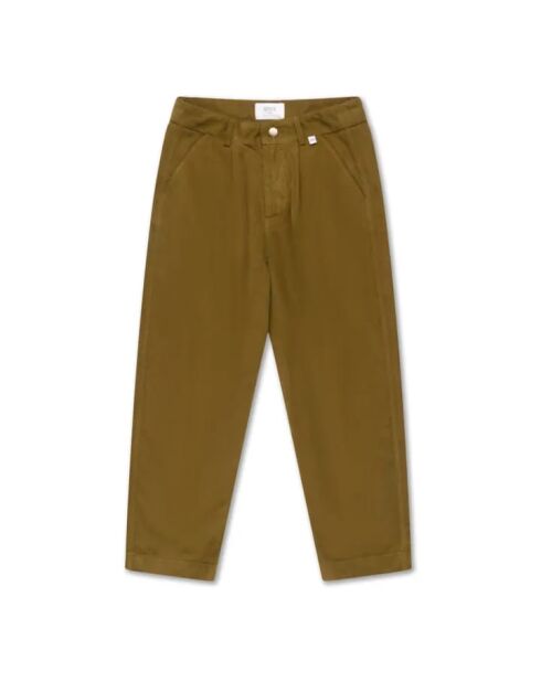 Pantaloni chino in cotone verde kaki