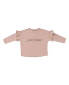 T-shirt a maniche lunghe Just Believe rosa blotter