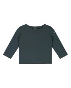 Blauwgrijs T-shirt met lange mouwen voor baby's