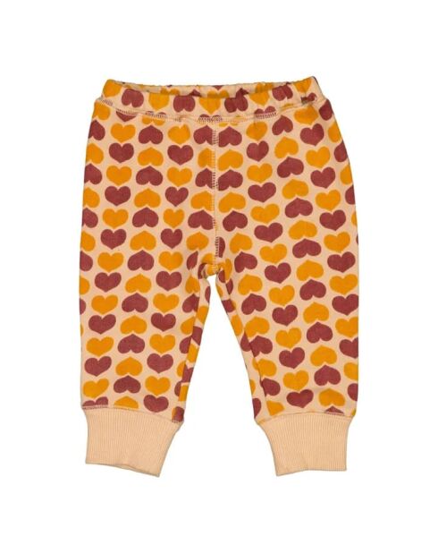 Pantaloni da jogging Tim in cotone rosa a cuore