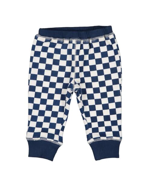 Pantaloni sportivi Tim check in cotone blu marino