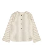 Kurta Uncle Crepe a manica lunga in cotone ecru