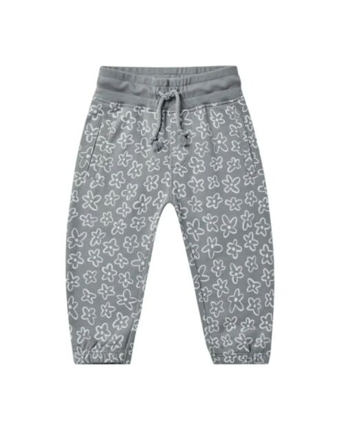 Joggers Floret blu in cotone