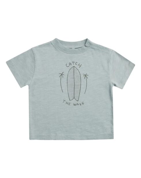 T-shirt blu in cotone a manica corta Catch The Wave