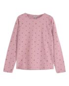 Mirabelles roze katoenen T-shirt met lange mouwen