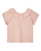 T-shirt in cotone a manica corta Flamé rosa pallido