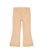 Pantaloni Christie beige in cotone a costine