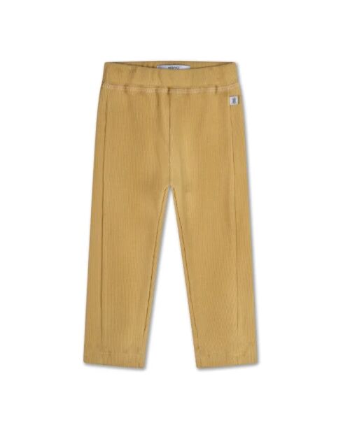 Pantaloni dritti dorati in cotone